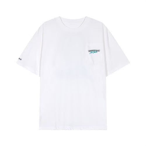 Chrome Hearts Classic Crewneck T-Shirt in White/Black/Blue