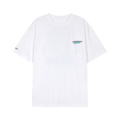 Chrome Hearts Classic Crewneck T-Shirt in White/Black/Blue