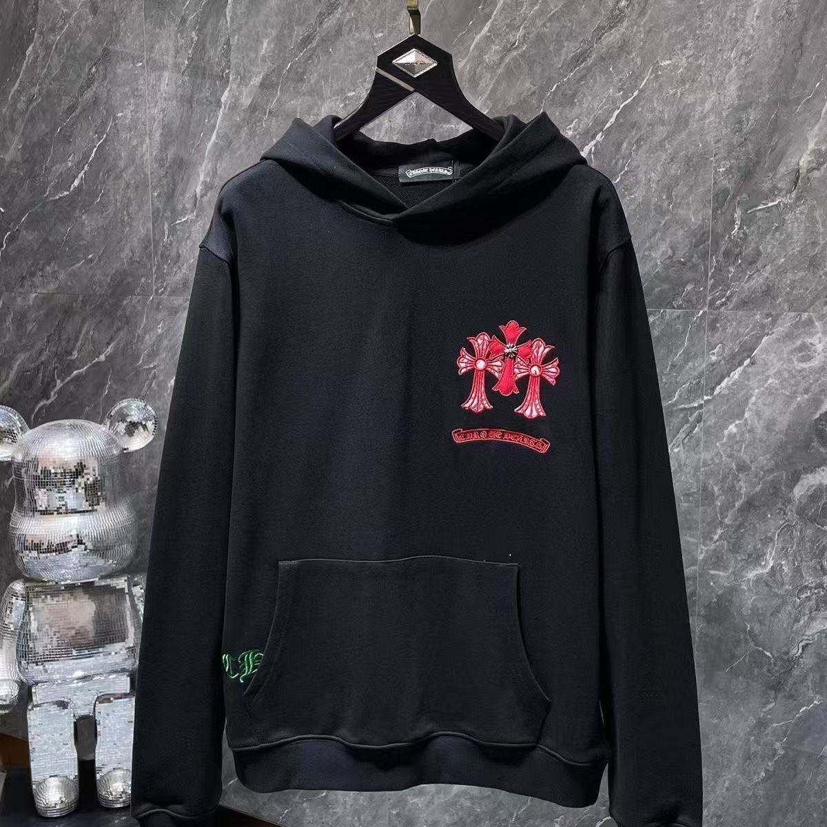 Chrome Hearts Classic Crewneck Sweatshirt in Black/Red/Green