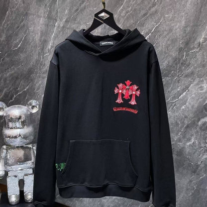 Chrome Hearts Classic Crewneck Sweatshirt in Black/Red/Green