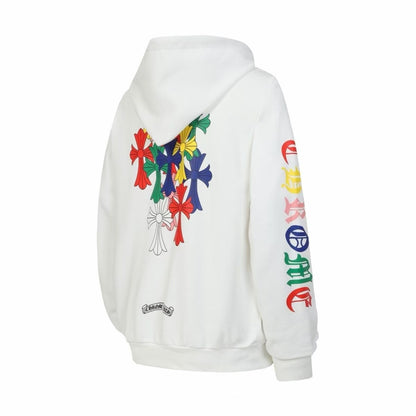 Chrome Hearts Classic Crewneck Sweatshirt in White / Multicolor