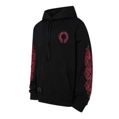 Chrome Hearts Classic Crewneck Sweatshirt in Black/Red