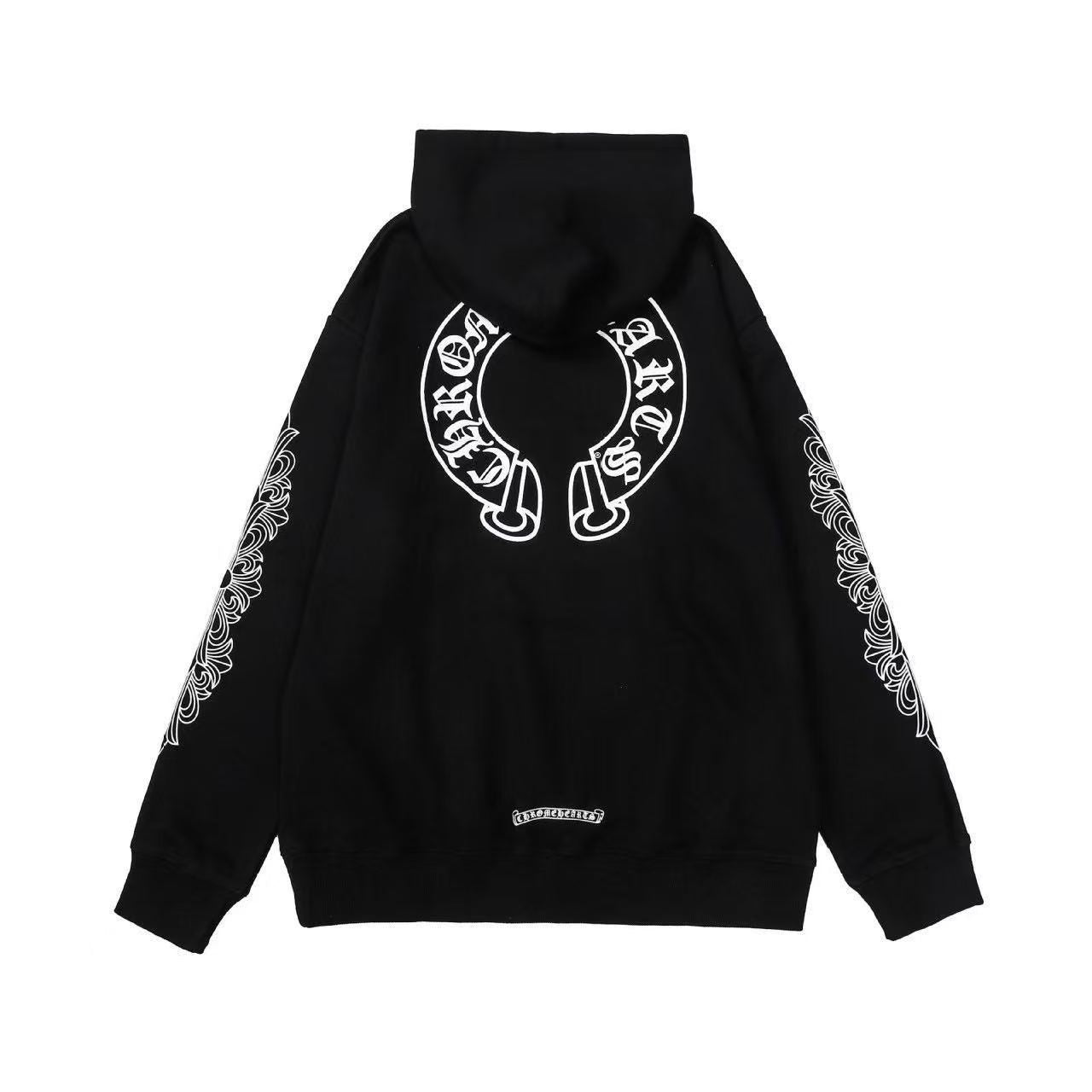 Chrome Hearts Classic Crewneck Sweatshirt in Black/White