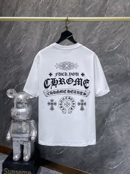 Chrome Hearts Classic Crewneck T-Shirt in White/Black