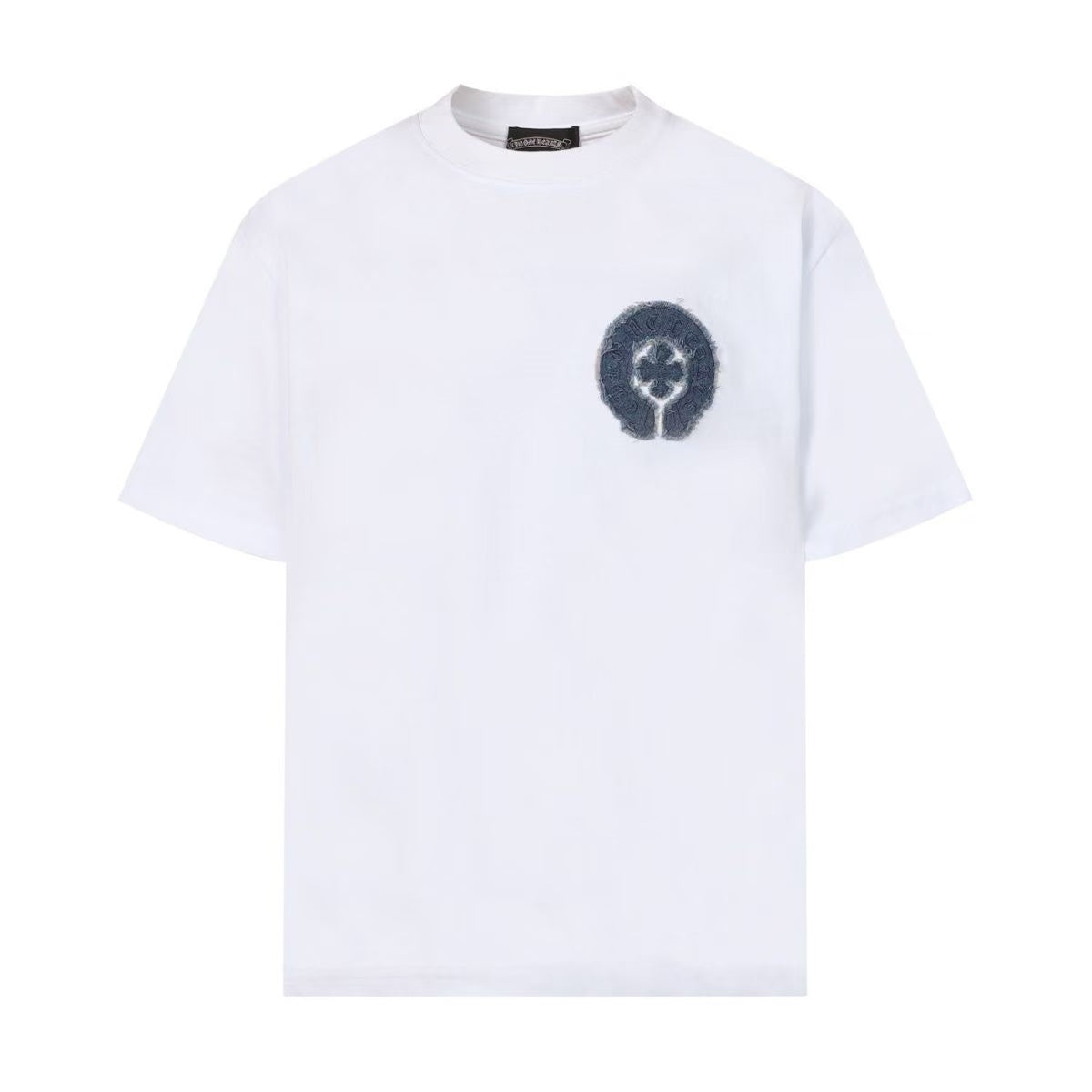 Chrome Hearts Classic Crewneck T-Shirt in White/Blue