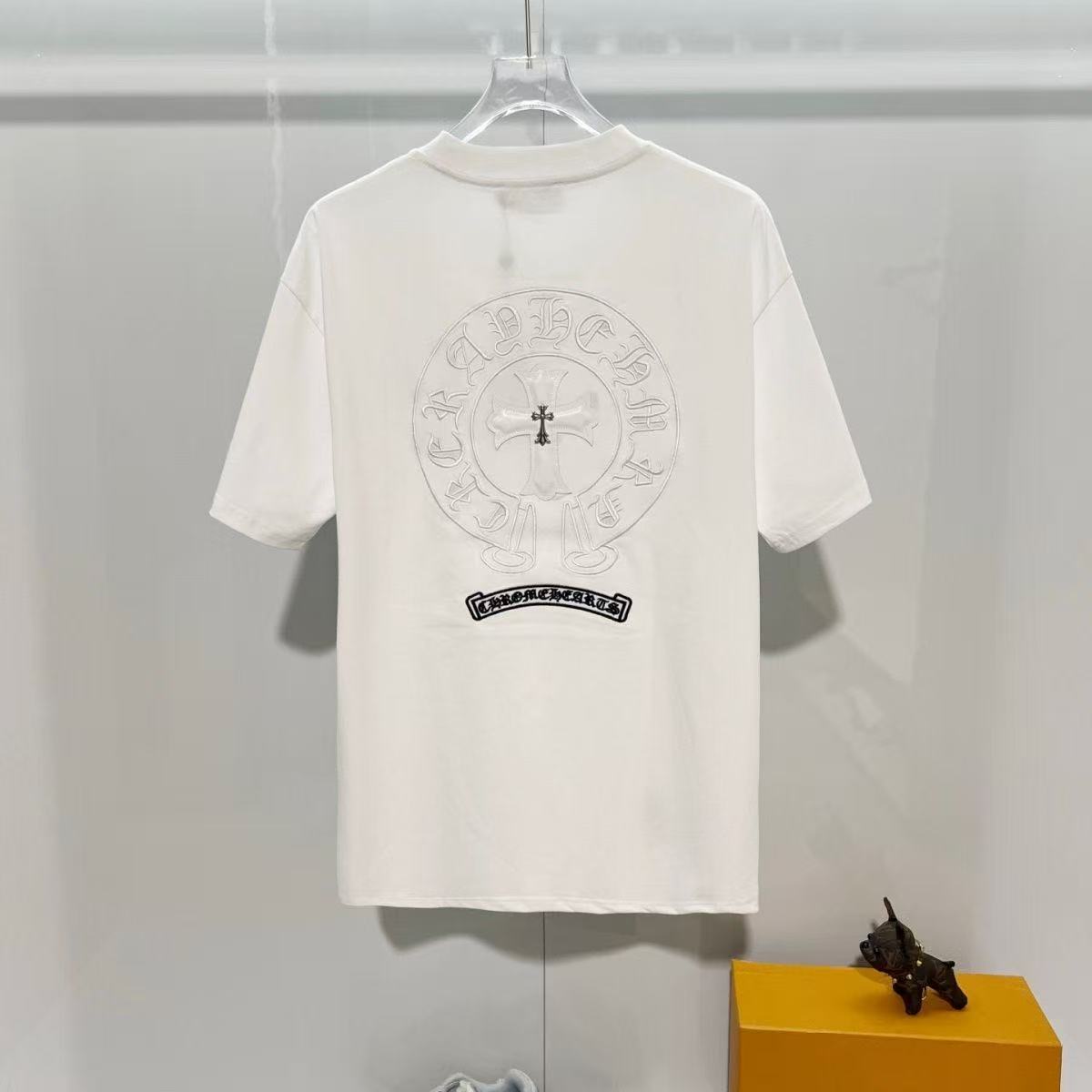 Chrome Hearts Classic Crewneck T-Shirt in White/Black