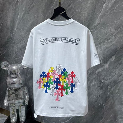 Chrome Hearts Classic Crewneck T-Shirt in White Multicolor