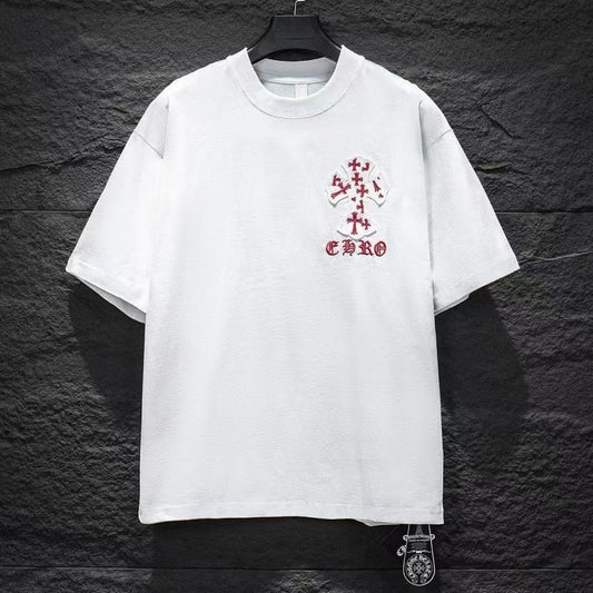 Chrome Hearts T-shirt in White/Pink: Soft Provocation
