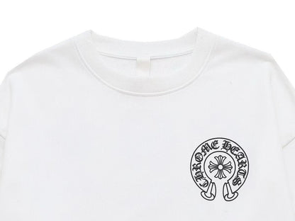 CHROME HEARTS HORSE SHOE LOGO SWEATSHIRT WHITE