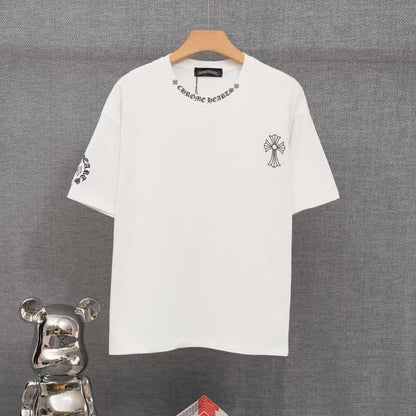 Chrome Hearts Classic Crewneck T-Shirt in White/Black