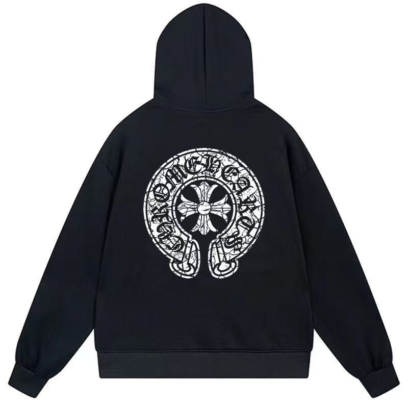 Chrome Hearts Classic Crewneck Sweatshirt in Black/White