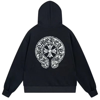 Chrome Hearts Classic Crewneck Sweatshirt in Black/White