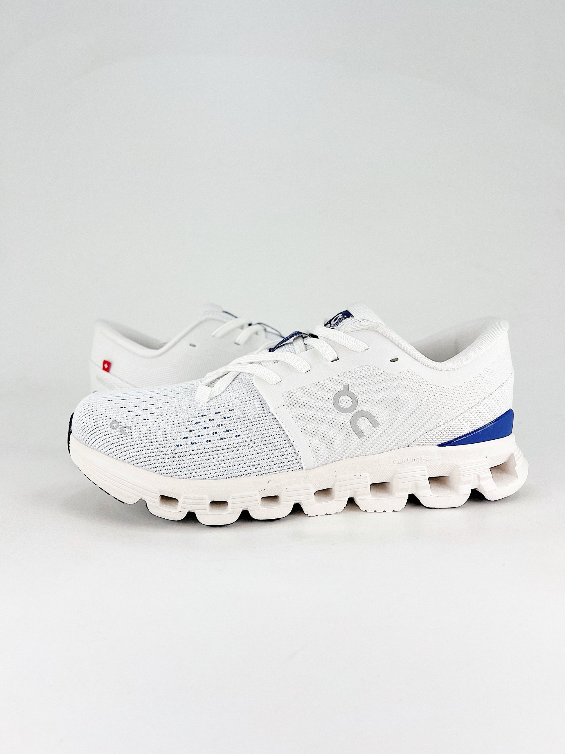 On Low-Top in White/Blue: Coastal Clarity
