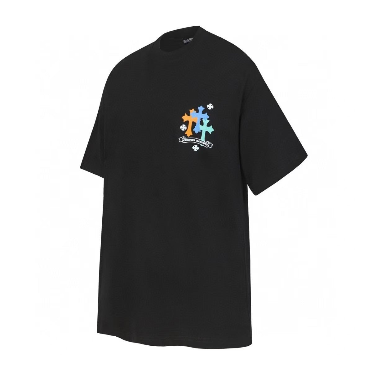 Chrome Hearts Classic Crewneck T-Shirt in Black/White/Multicolor