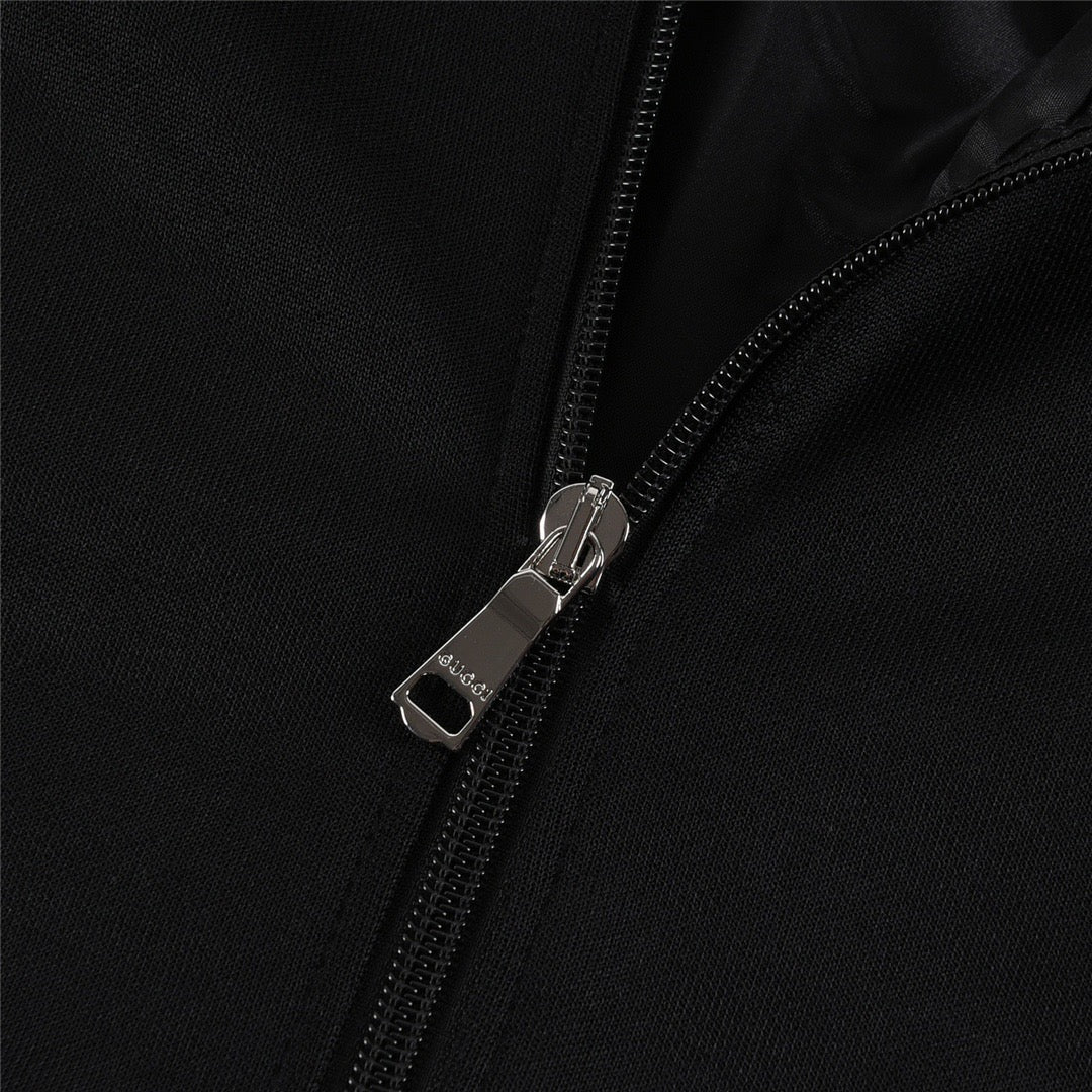 Gucci GG Supreme Stripe Track Jacket - Black