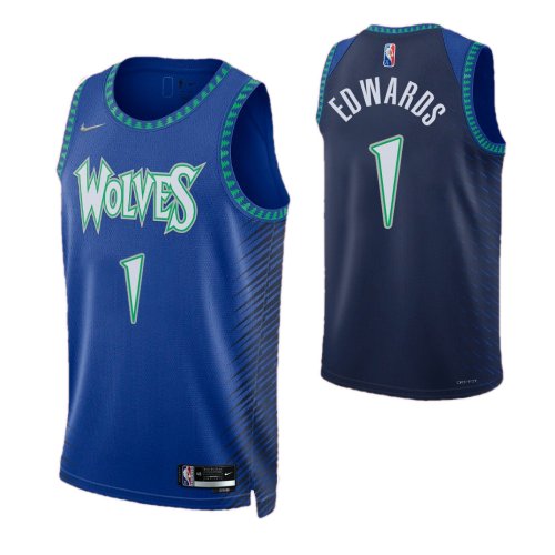 ANTHONY EDWARDS MINNESOTA TIMBERWOLVES 2021-22 CITY EDITION JERSEY - Prime Reps