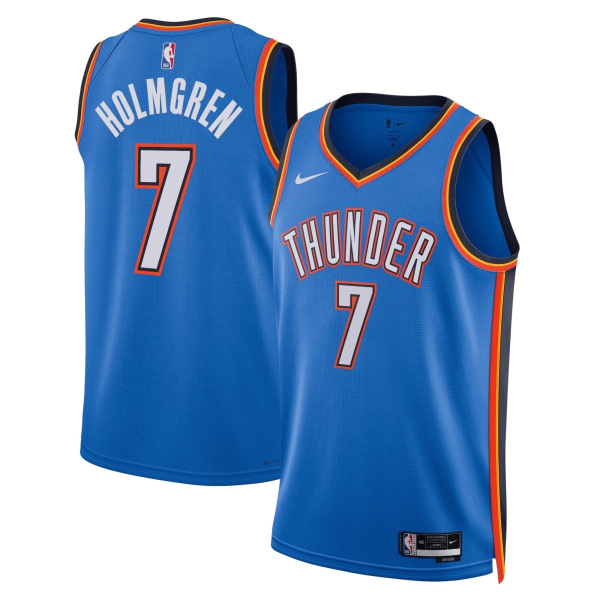 CHET HOLMGREN OKLAHOMA CITY THUNDER ICON JERSEY - Prime Reps