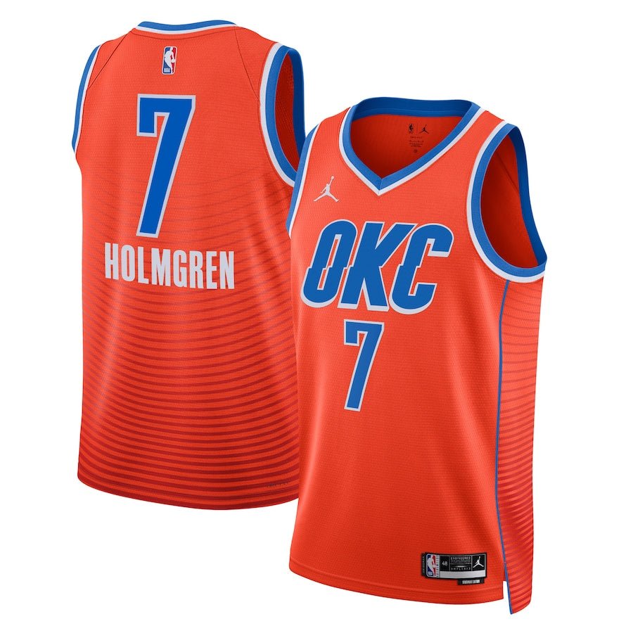 CHET HOLMGREN OKLAHOMA CITY THUNDER STATEMENT JERSEY - Prime Reps