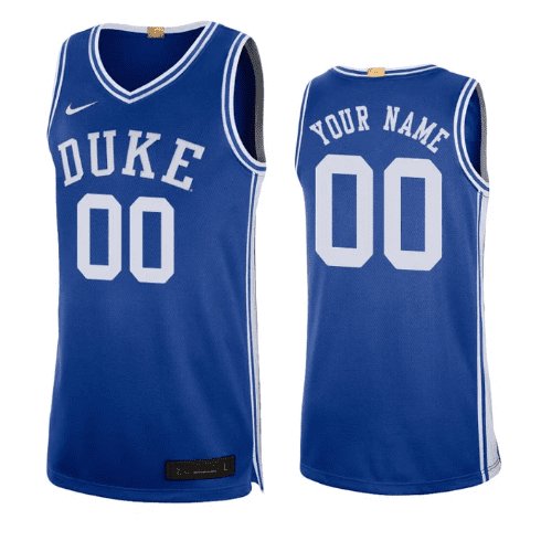 CUSTOM DUKE BLUE DEVILS COLLEGE JERSEY - Prime Reps