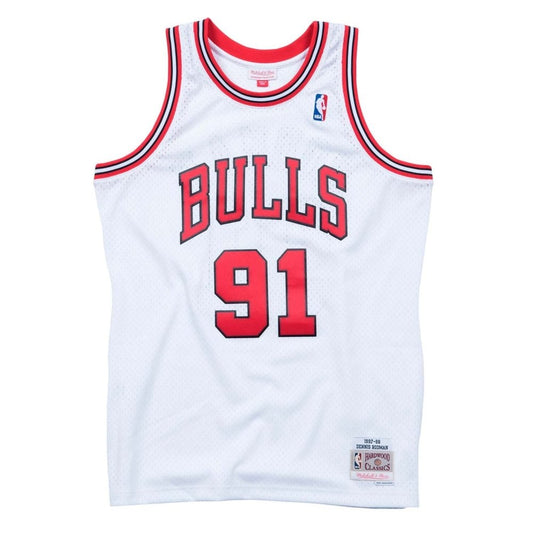 DENNIS RODMAN CHICAGO BULLS THROWBACK JERSEY (HEAT APPLIED) - Prime Reps