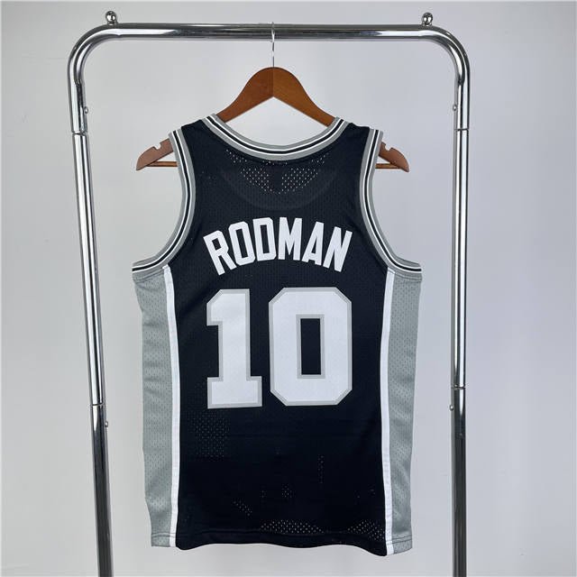 DENNIS RODMAN SAN ANTONIO SPURS THROWBACK JERSEY (HEAT APPLIED) - Prime Reps