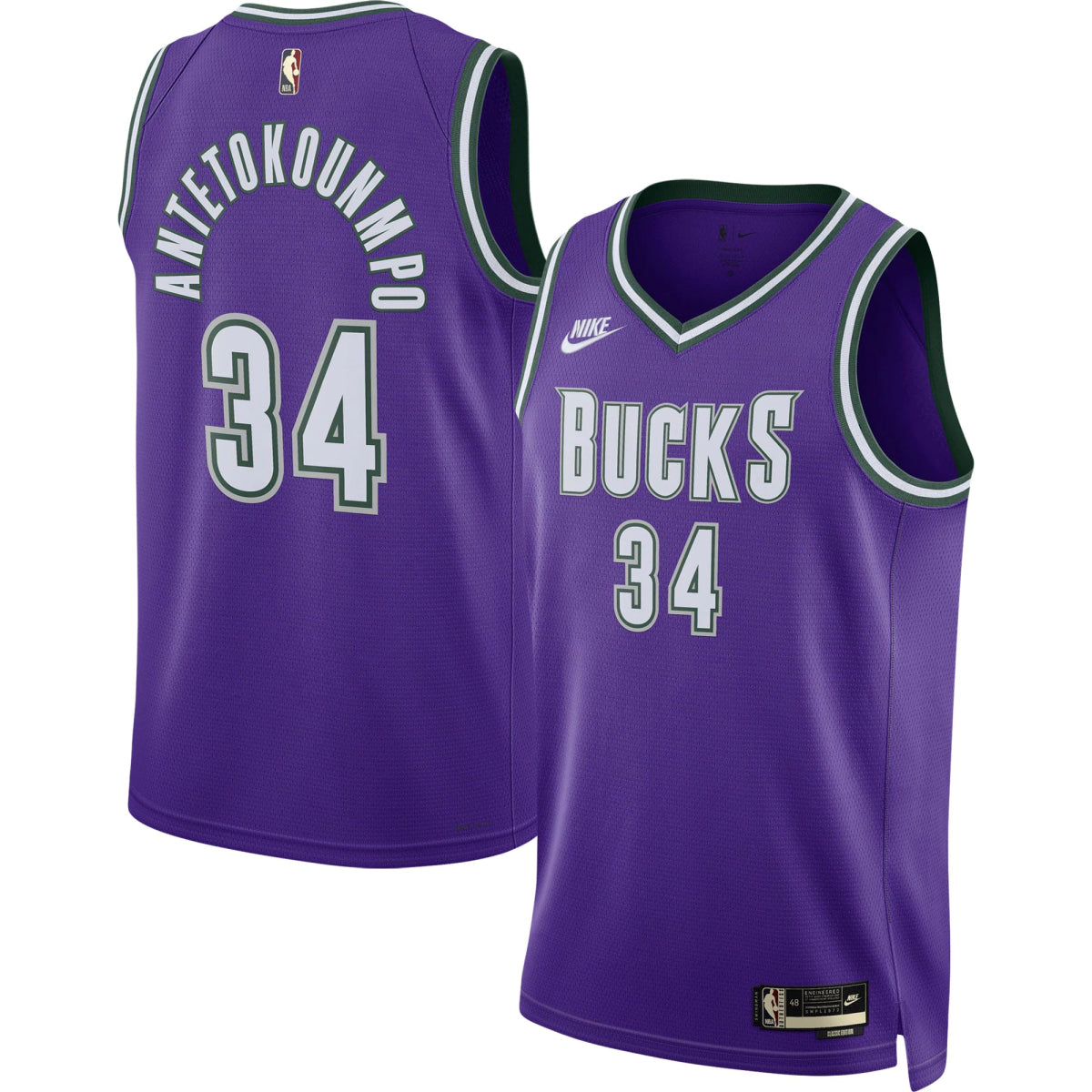 GIANNIS ANTETOKOUNMPO MILWAUKEE BUCKS 2022-23 CLASSIC JERSEY - Prime Reps