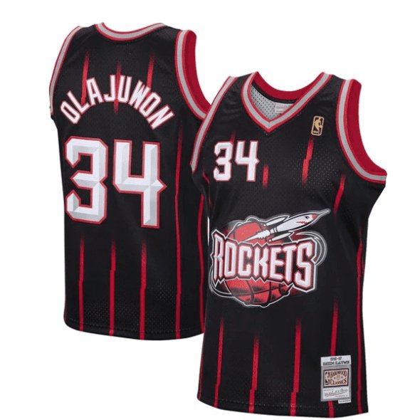 HAKEEM OLAJUWON HOUSTON ROCKETS THROWBACK JERSEY - Prime Reps
