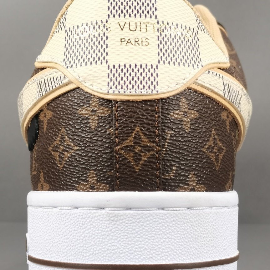 NIKE AIR FORCE 1 x LOUIS VUITTON BROWN - Prime Reps