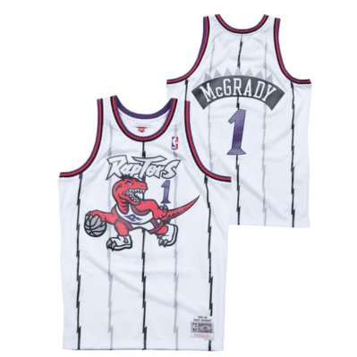 TRACY MCGRADY TORONTO RAPTORS THROWBACK JERSEY (HEAT APPLIED) - Prime Reps