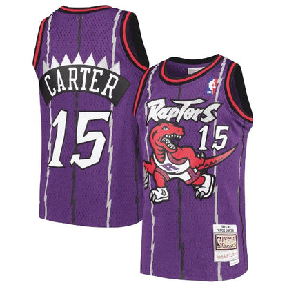 VINCE CARTER TORONTO RAPTORS THROWBACK JERSEY (HEAT APPLIED) - Prime Reps
